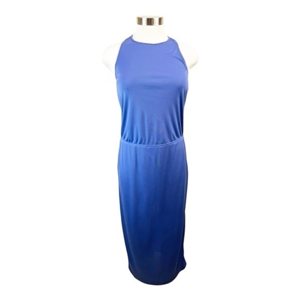 Halston Heritage Purple Racerback Tank Dress Size Medium